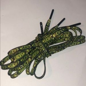 Golden Goose green and yellow laces